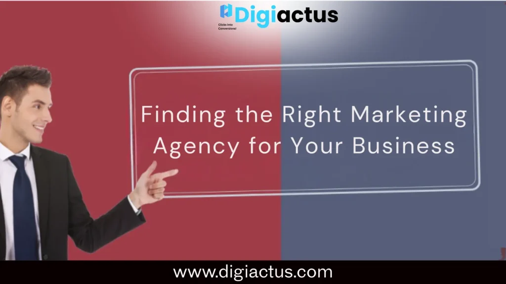 Business owner evaluating digital marketing agency options